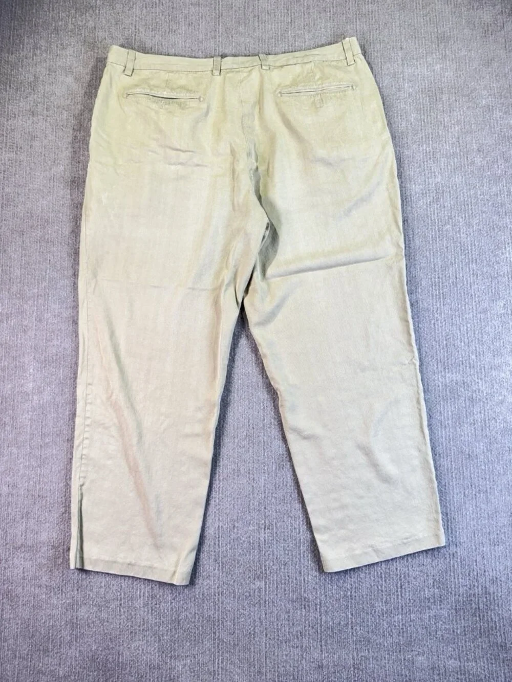 Tommy Bahama Men's Silk Blend Pleated Pants Size 42 Beige Khaki Resort Trousers